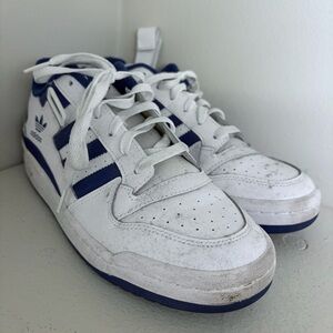 Adidas White and Navy Sneakers